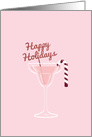 Magarita Christmas, Christmas Cocktail, Pink card