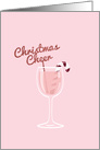 Ros Christmas, Wine, Pink card