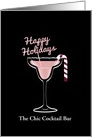 Magarita Christmas, Christmas Cocktail, Pink, Business, For Friend card