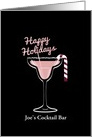 Magarita Christmas, Christmas Cocktail, Pink, Business, For Customer card