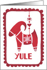 Yule, Solstice, Yule Goat, Ornament, Snowflake, Hygge, Folk Art card