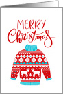 Merry Christmas, Ugly Christmas Sweater card