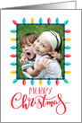 Merry Christmas, Christmas Lights, Photo card