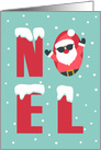 Noel, Cool Santa, Merry Christmas card