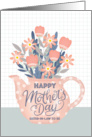 Happy Mothers Day Sister in Law To Be Teapot of Flowers card