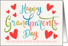 OUR Sister and Brother in Law Grandparents Day with Hearts card
