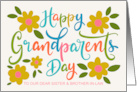 OUR Sister and Brother in Law Happy Grandparents Day with Flowers card