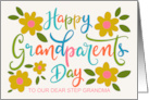 OUR Step Grandma Happy Grandparents Day with Flowers card