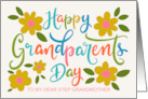 My Step Grandmother Happy Grandparents Day with Flowers card