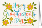 OUR Step Grandmother Happy Grandparents Day with Flowers card