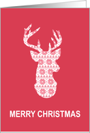 Winter Knit Reindeer card