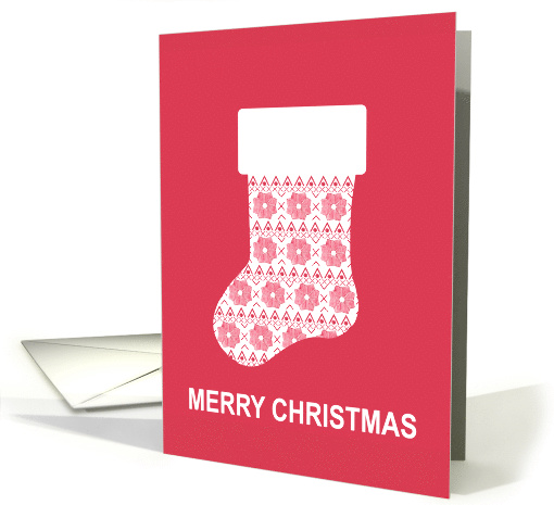 Winter Knit Stocking card (1457656)