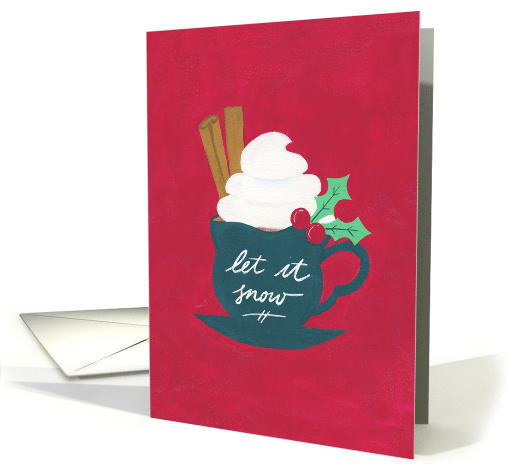 Christmas Teacup, Let It Snow card (1475760)