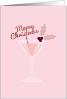 Christmas Cocktail, Pink card