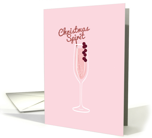 Sparkling Christmas, Christmas Cocktail, Pink card (1480492)