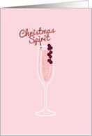 Sparkling Christmas, Christmas Cocktail, Pink card