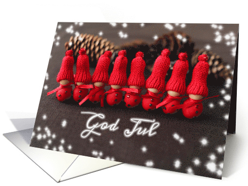 Christmas, Santa's Little Helpers, Tomtar, Gnomes, Swedish card