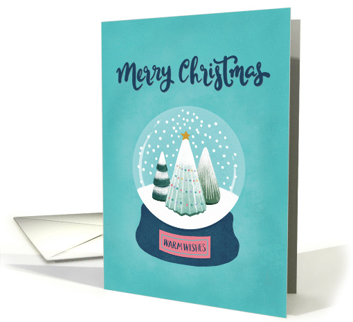 Snow Globe, Merry Christmas, Christmas Tree card (1561752)