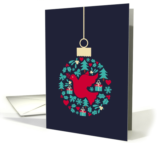 Christmas Ornament, Dove, Peace, Love, Joy card (1561942)
