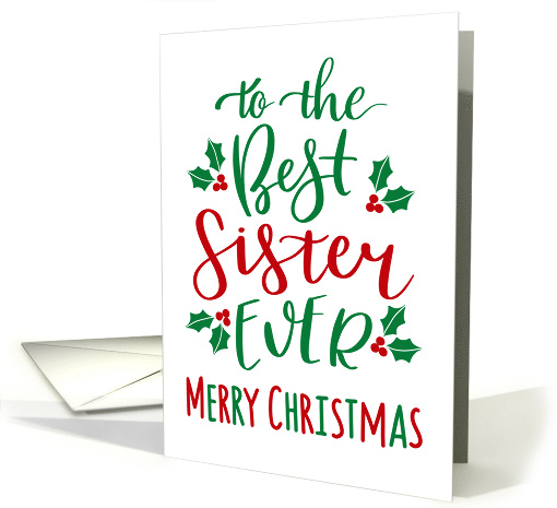 Best Sister Ever, Merry Christmas card (1574712)
