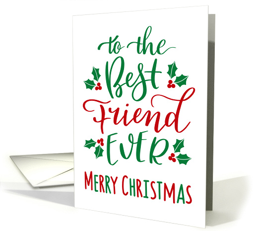 Best Friend Ever, Merry Christmas card (1574716)