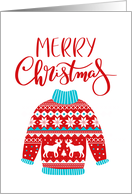 Merry Christmas, Ugly Christmas Sweater card