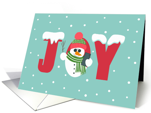 Joy, Christmas, Cool Snowman, Selfie, Selfie Christmas card (1580630)