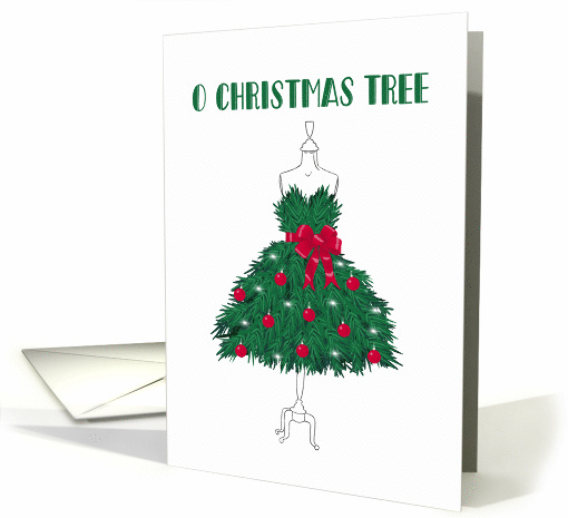 Merry Christmas, Christmas Tree dress on mannequin,... (1582948)