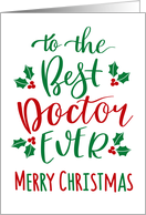 Best Doctor Ever, Merry Christmas card