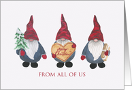 Tomten, Christmas Gnome, Santa Claus, Father Christmas, From All of Us card