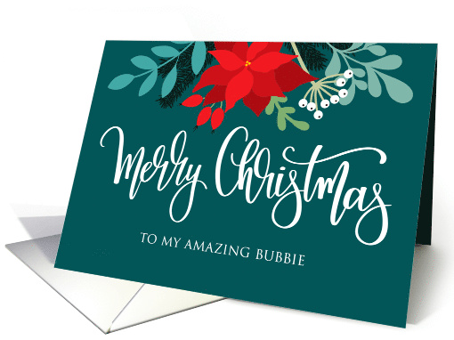 Bubbie, Merry Christmas, Poinsettia, Rosehip, Berries,... (1591132)