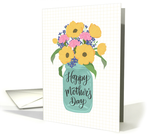 Happy Mother's Day, Mason Jar, Flowers, Carnations, Hand... (1606054)