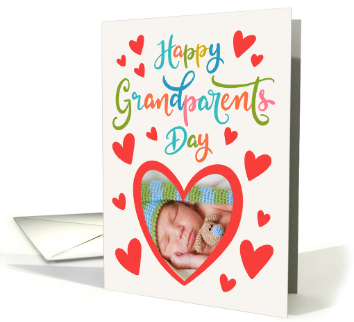 Happy Grandparents Day with Hearts and Hand Lettering... (1691658)
