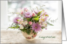 Congratulations New Job Florist Beautiful Flower Arrangement card