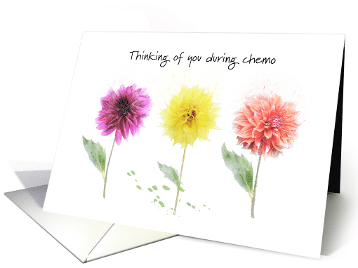 Thinking of You, Chemo Treatments, Colorful Flowers card (1506978)