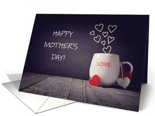 Happy Mother's Day Love Hearts Cup Like a Daughter card (1522074)
