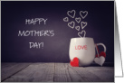Happy Mother’s Day Love Hearts Cup Like a Daughter card