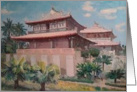 Building of Chikan - Taiwan for Chinese New Year card