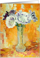 Gloxinia Flowers for Birthday card