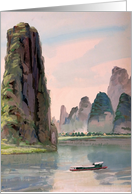 Guilin’s Landscape For Father And Father’s Day card
