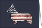 Patriotic Corgi, Blank card