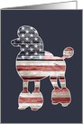 Patriotic Poodle, Blank card