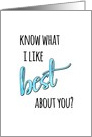 I Like You for Your Dog, Humorous card