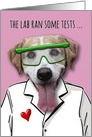 Science Lab Humorous Valentine’s Day card