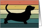 Congratulations on Adoption of Basset Hound Dog card