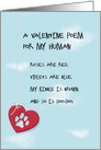 Funny Valentine’s Day Poem from the Dog card