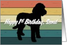 Happy First Birthday, Scout card