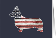 Patriotic Corgi, Blank card