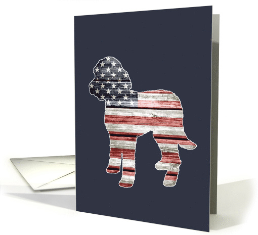 Patriotic Doodle Dog, Blank card (1469842)