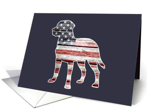 Patriotic Labrador Retriever, Blank card (1469844)